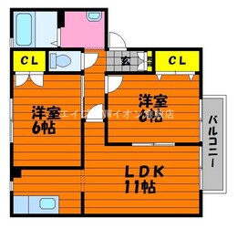 ソレジオ浜中　A棟の物件間取画像